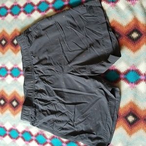 The North Face teepee print Swim trunks size M grey with orange details